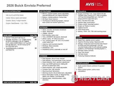 Zdjęcie 13 z 14 samochodu: 2026 BUICK ENVISTA PREFERRED VIN:KL47LAEP0TB133846 - miniatura