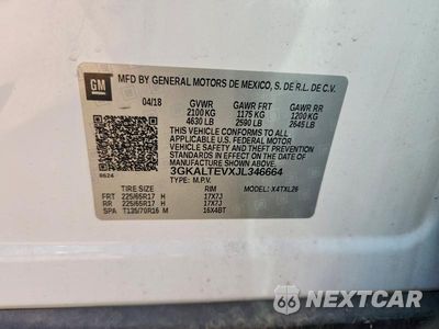 Zdjęcie 12 z 12 samochodu: 2018 GMC TERRAIN SLE VIN:3GKALTEVXJL346664 - miniatura