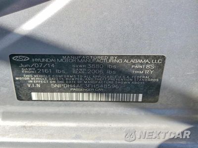 Zdjęcie 12 z 12 samochodu: 2015 HYUNDAI ELANTRA SE VIN:5NPDH4AE3FH548596 - miniatura