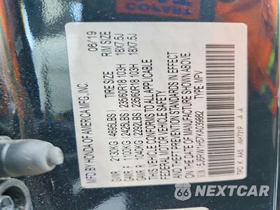 Zdjęcie 13 z 13 samochodu: 2019 HONDA CR-V EX VIN:5J6RW1H57KA039882 - miniatura