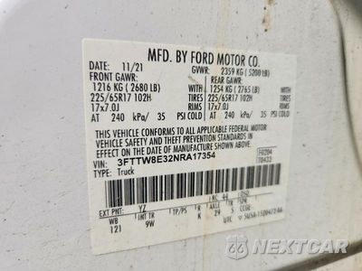 Zdjęcie 12 z 12 samochodu: 2022 FORD MAVERICK XL VIN:3FTTW8E32NRA17354 - miniatura