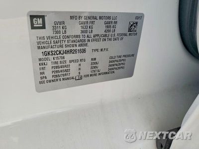 Zdjęcie 13 z 13 samochodu: 2017 GMC YUKON DENALI VIN:1GKS2CKJ4HR261606 - miniatura