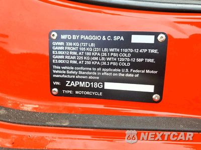 Zdjęcie 9 z 9 samochodu: 2024 VESPA PRIMAVERA/SPRINT 150 VIN:ZAPMD18G2R5100788 - miniatura
