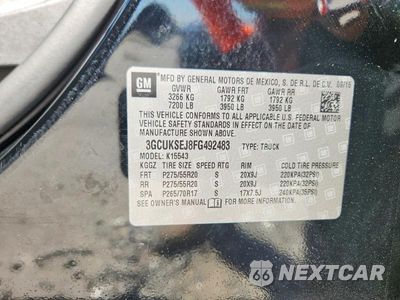 Zdjęcie 12 z 12 samochodu: 2015 CHEVROLET SILVERADO VIN:3GCUKSEJ8FG492483 - miniatura