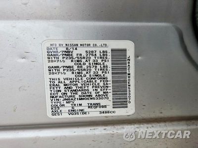 Zdjęcie 14 z 14 samochodu: 2014 NISSAN MURANO LE VIN:JN8AZ1MW0EW533070 - miniatura
