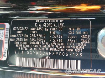Zdjęcie 13 z 13 samochodu: 2023 KIA SPORTAGE X LINE VIN:5XYK6CAF3PG067188 - miniatura