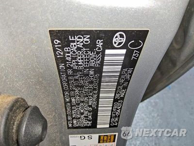 Zdjęcie 12 z 12 samochodu: 2020 TOYOTA COROLLA LE VIN:JTDEPRAE4LJ093376 - miniatura