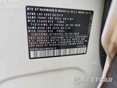 Zdjęcie 12 z 12 samochodu: 2018 VOLKSWAGEN TIGUAN SE VIN:3VV2B7AX3JM055419 - miniatura