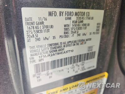 Zdjęcie 12 z 12 samochodu: 2017 FORD EXPEDITION EL LIMITED VIN:1FMJK2AT9HEA37710 - miniatura