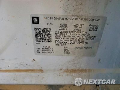 Zdjęcie 13 z 13 samochodu: 2019 CHEVROLET EQUINOX LT VIN:2GNAXKEV7K6228319 - miniatura