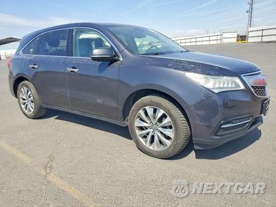 Czwarte zdjęcie samochodu z boku: 2014 ACURA MDX TECHNOLOGY VIN:5FRYD4H42EB041629 - miniatura