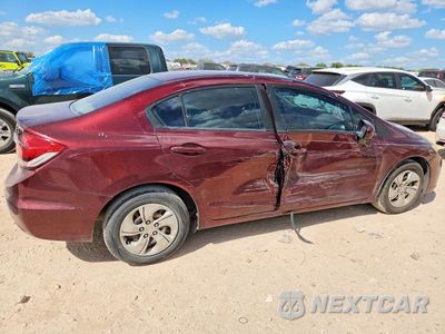 Trzecie zdjęcie samochodu z tyłu: 2014 HONDA CIVIC LX VIN:19XFB2F56EE057126 - miniatura