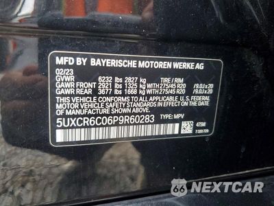 Zdjęcie 13 z 13 samochodu: 2023 BMW X5 XDRIVE40I VIN:5UXCR6C06P9R60283 - miniatura