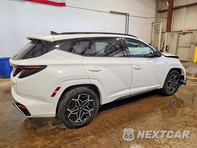 Trzecie zdjęcie samochodu z tyłu: 2024 HYUNDAI TUCSON N LINE VIN:KM8JFCD15RU161212 - miniatura
