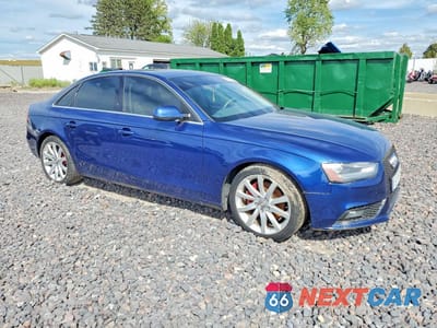 Czwarte zdjęcie samochodu z boku: 2013 AUDI A4 PREMIUM PLUS VIN:WAUFFAFLXDN019368 - miniatura