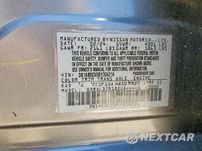 Zdjęcie 12 z 12 samochodu: 2024 NISSAN SENTRA SV VIN:3N1AB8CV0RY304214 - miniatura
