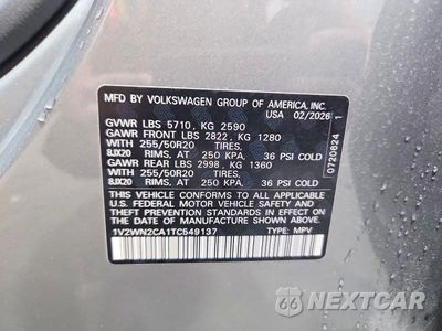 Zdjęcie 13 z 13 samochodu: 2026 VOLKSWAGEN ATLAS SE VIN:1V2WN2CA1TC549137 - miniatura