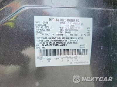 Zdjęcie 13 z 13 samochodu: 2018 LINCOLN MKX RESERVE VIN:2LMPJ8LR5JBL48865 - miniatura