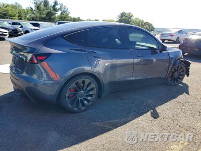 Trzecie zdjęcie samochodu z tyłu: 2022 TESLA MODEL Y VIN:7SAYGDEF2NF396348 - miniatura