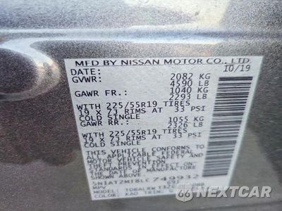 Zdjęcie 13 z 13 samochodu: 2020 NISSAN ROGUE SL VIN:5N1AT2MT8LC749932 - miniatura