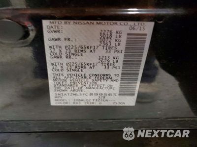 Zdjęcie 14 z 14 samochodu: 2015 NISSAN ROGUE SV VIN:5N1AT2ML5FC899565 - miniatura