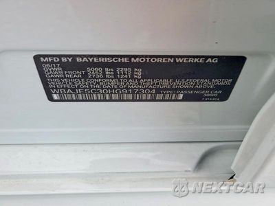 Zdjęcie 12 z 12 samochodu: 2017 BMW 540 I VIN:WBAJE5C30HG917304 - miniatura