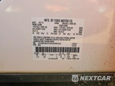 Zdjęcie 14 z 14 samochodu: 2016 FORD EXPLORER SPORT VIN:1FM5K8GT8GGA95323 - miniatura