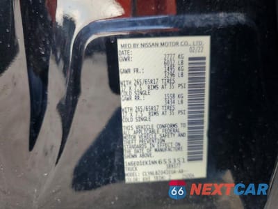Zdjęcie 13 z 13 samochodu: 2022 NISSAN FRONTIER SV VIN:1N6ED1EK1NN655351 - miniatura