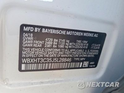 Zdjęcie 12 z 12 samochodu: 2018 BMW X1 XDRIVE28I VIN:WBXHT3C35J5L28846 - miniatura