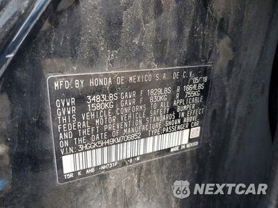 Zdjęcie 12 z 12 samochodu: 2019 HONDA FIT LX VIN:3HGGK5H49KM706852 - miniatura