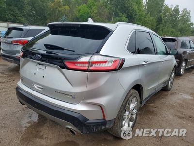 Trzecie zdjęcie samochodu z tyłu: 2019 FORD EDGE TITANIUM VIN:2FMPK4K94KBB53327 - miniatura