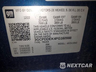 Zdjęcie 13 z 13 samochodu: 2023 CHEVROLET SILVERADO K1500 LT VIN:3GCPDDEK4PG160988 - miniatura