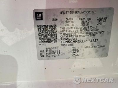 Zdjęcie 14 z 14 samochodu: 2020 CHEVROLET SUBURBAN C1500 LT VIN:1GNSCHKC6LR161837 - miniatura