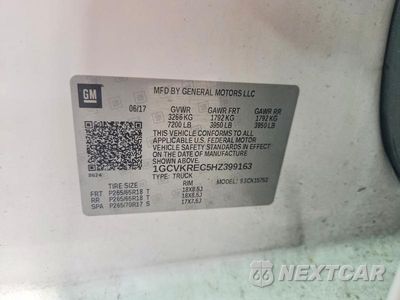 Zdjęcie 12 z 12 samochodu: 2017 CHEVROLET SILVERADO K1500 LT VIN:1GCVKREC5HZ399163 - miniatura
