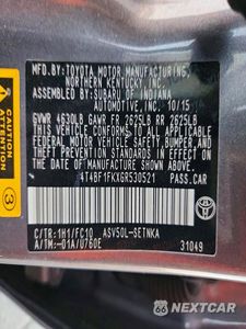 Zdjęcie 13 z 13 samochodu: 2016 TOYOTA CAMRY LE VIN:4T4BF1FKXGR530521 - miniatura