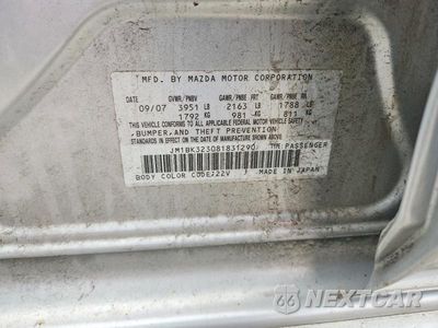 Zdjęcie 12 z 12 samochodu: 2008 MAZDA 3 S VIN:JM1BK323081831290 - miniatura