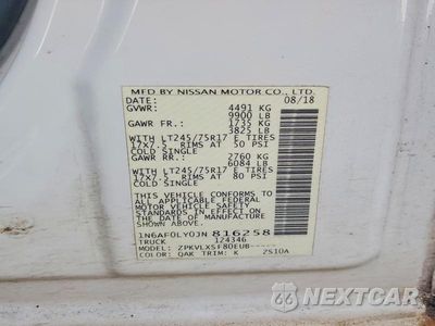 Zdjęcie 13 z 13 samochodu: 2018 NISSAN NV2500 DELIVERY VAN VIN:1N6AF0LY0JN816258 - miniatura