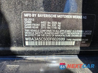 Zdjęcie 12 z 12 samochodu: 2013 BMW 328 I VIN:WBA3A5C50DF602699 - miniatura