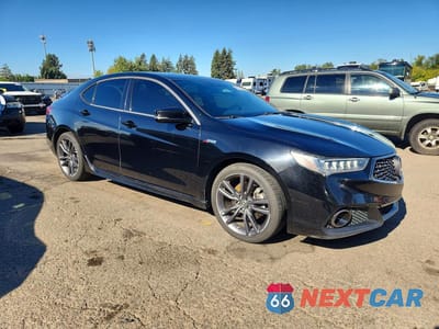 Czwarte zdjęcie samochodu z boku: 2018 ACURA TLX TECH+A VIN:19UUB3F61JA000644 - miniatura