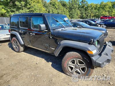 Czwarte zdjęcie samochodu z boku: 2021 JEEP WRANGLER UNLIMITED SPORT VIN:1C4HJXDN3MW739123 - miniatura