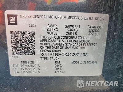 Zdjęcie 13 z 13 samochodu: 2018 GMC SIERRA C1500 SLT VIN:3GTP1NEC3JG231208 - miniatura