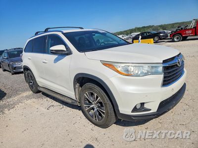 Czwarte zdjęcie samochodu z boku: 2016 TOYOTA HIGHLANDER XLE VIN:5TDJKRFH6GS328370 - miniatura