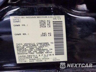 Zdjęcie 12 z 12 samochodu: 2020 NISSAN ALTIMA S VIN:1N4BL4BV3LC171284 - miniatura