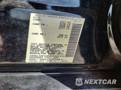 Zdjęcie 13 z 13 samochodu: 2017 NISSAN ALTIMA 2.5 SL VIN:1N4AL3AP5HC214426 - miniatura