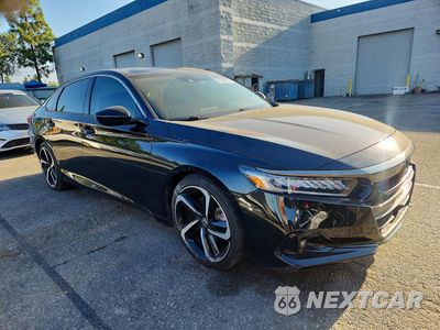 Czwarte zdjęcie samochodu z boku: 2021 HONDA ACCORD SPORT SE VIN:1HGCV1F49MA022000 - miniatura