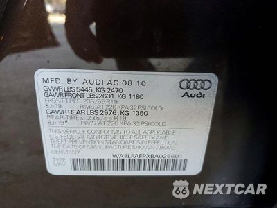 Zdjęcie 12 z 12 samochodu: 2011 AUDI Q5 PREMIUM PLUS VIN:WA1LFAFPXBA025601 - miniatura