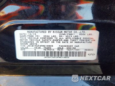 Zdjęcie 12 z 12 samochodu: 2015 INFINITI Q50 PREMIUM VIN:JN1BV7AR3FM419805 - miniatura