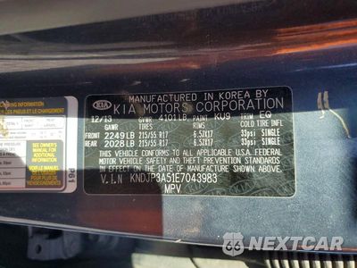 Zdjęcie 13 z 13 samochodu: 2014 KIA SOUL + VIN:KNDJP3A51E7043983 - miniatura