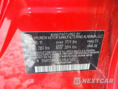 Zdjęcie 12 z 12 samochodu: 2020 HYUNDAI ELANTRA SEL VIN:5NPD84LF1LH567682 - miniatura