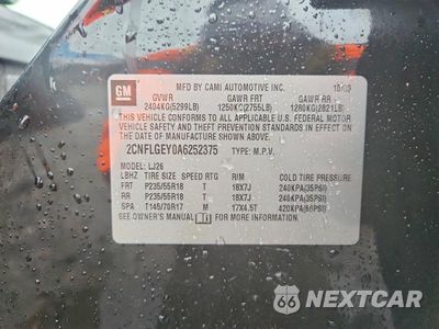 Zdjęcie 13 z 13 samochodu: 2010 CHEVROLET EQUINOX LTZ VIN:2CNFLGEY0A6252375 - miniatura